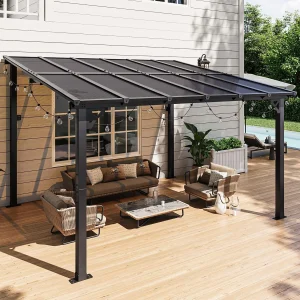 10' x 12' Gazebo Pergola with Sloped Roof