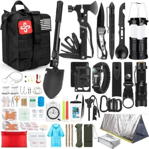 Portable 250Pcs Survival Gear First Aid Kit