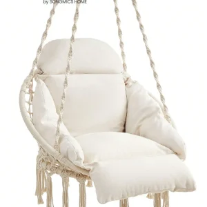 SONGMICS Hammock Chair with Large, Thick Cushion