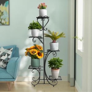 5 Tiered Metal Plant Stand