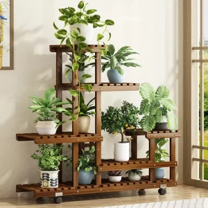 6 Tier Wood Plant Stand