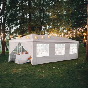 10'x30' Outdoor Party Tent with 8 Removable Sidewalls