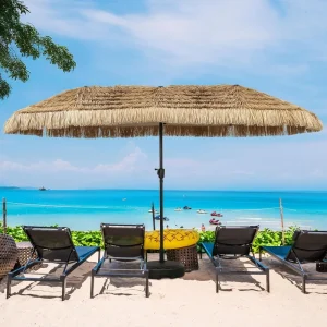 13ft Thatch Umbrella Tiki umbrella With Crank