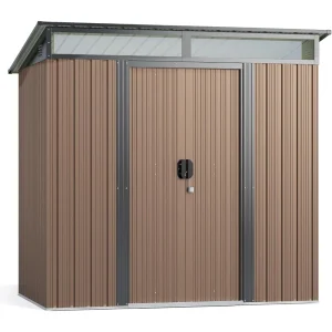 6'x4' Outdoor Storage Metal Garden Shed
